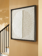 Coral Furniture - Ashley Furniture - Bachard Wall Decor - Wall Decor / Tan/White - A8010330