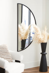 Coral Furniture - Ashley Furniture - Denlow Mirror - Accent Mirror / Black - A8010333