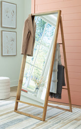 Coral Furniture - Ashley Furniture - Devford Mirror - Floor Mirror / Brown - A8010341