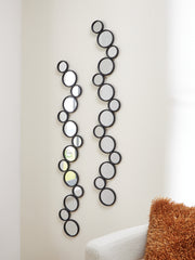 Coral Furniture - Ashley Furniture - Vinler Mirror - Accent Mirror Set (Set of 2) / Black - A8010353