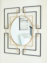 Coral Furniture - Ashley Furniture - Oceanal Mirror - Accent Mirror / Black/Gold Finish - A8010394