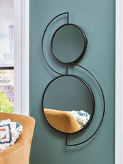 Coral Furniture - Ashley Furniture - Shayham Mirror - Accent Mirror / Black - A8010402