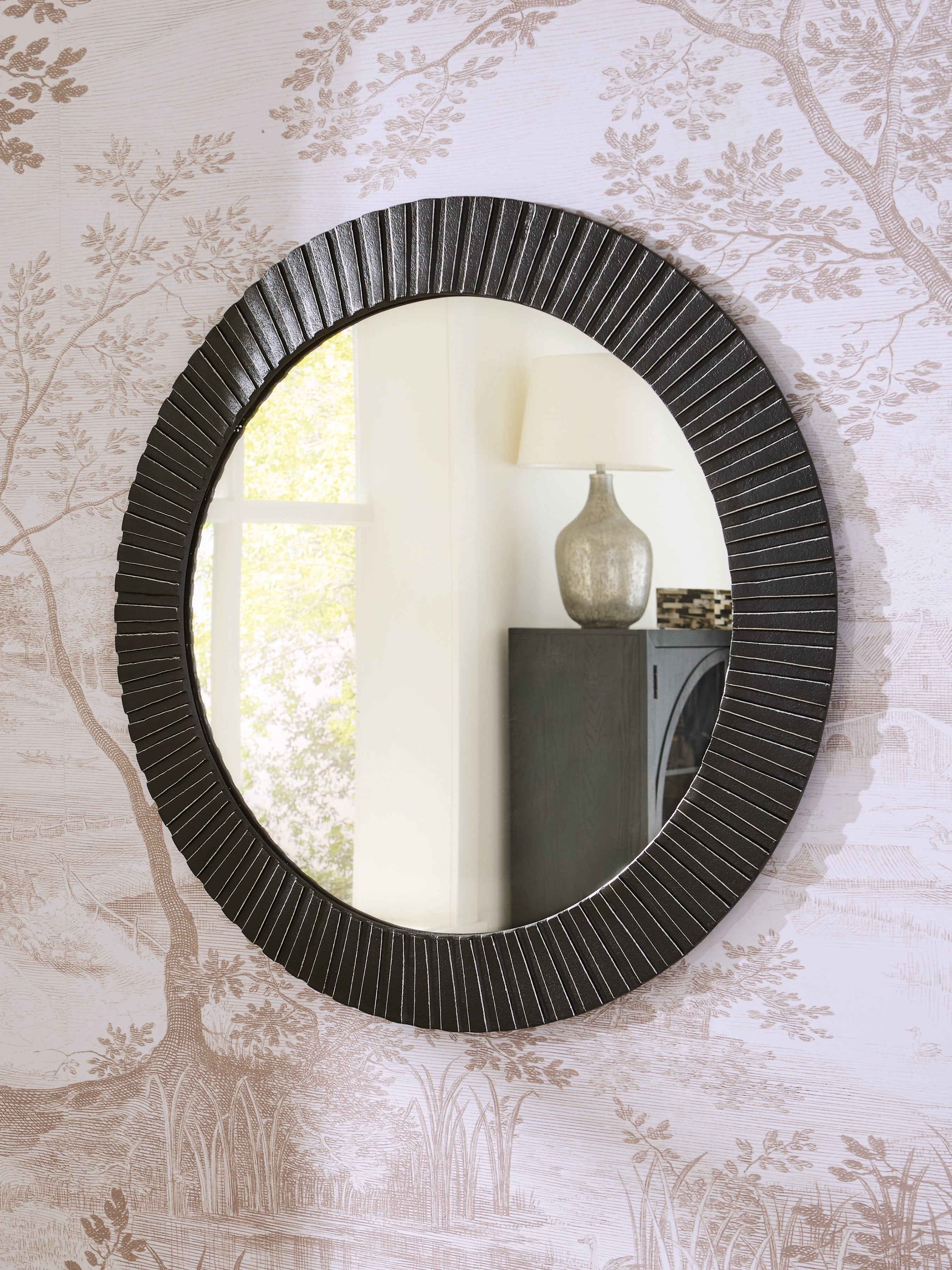 Coral Furniture - Ashley Furniture - Ozias Mirror - Accent Mirror / Black - A8010417