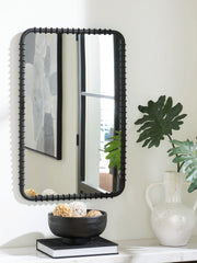 Coral Furniture - Ashley Furniture - Judlow Mirror - Accent Mirror / Black - A8010419