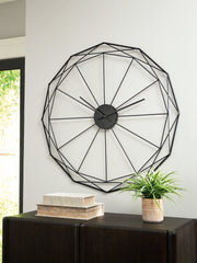 Coral Furniture - Ashley Furniture - Arkthorne Wall Decor - Wall Clock / Black - A8010429