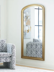 Coral Furniture - Ashley Furniture - Fintan Mirror - Floor Mirror / Gold Finish - A8010436