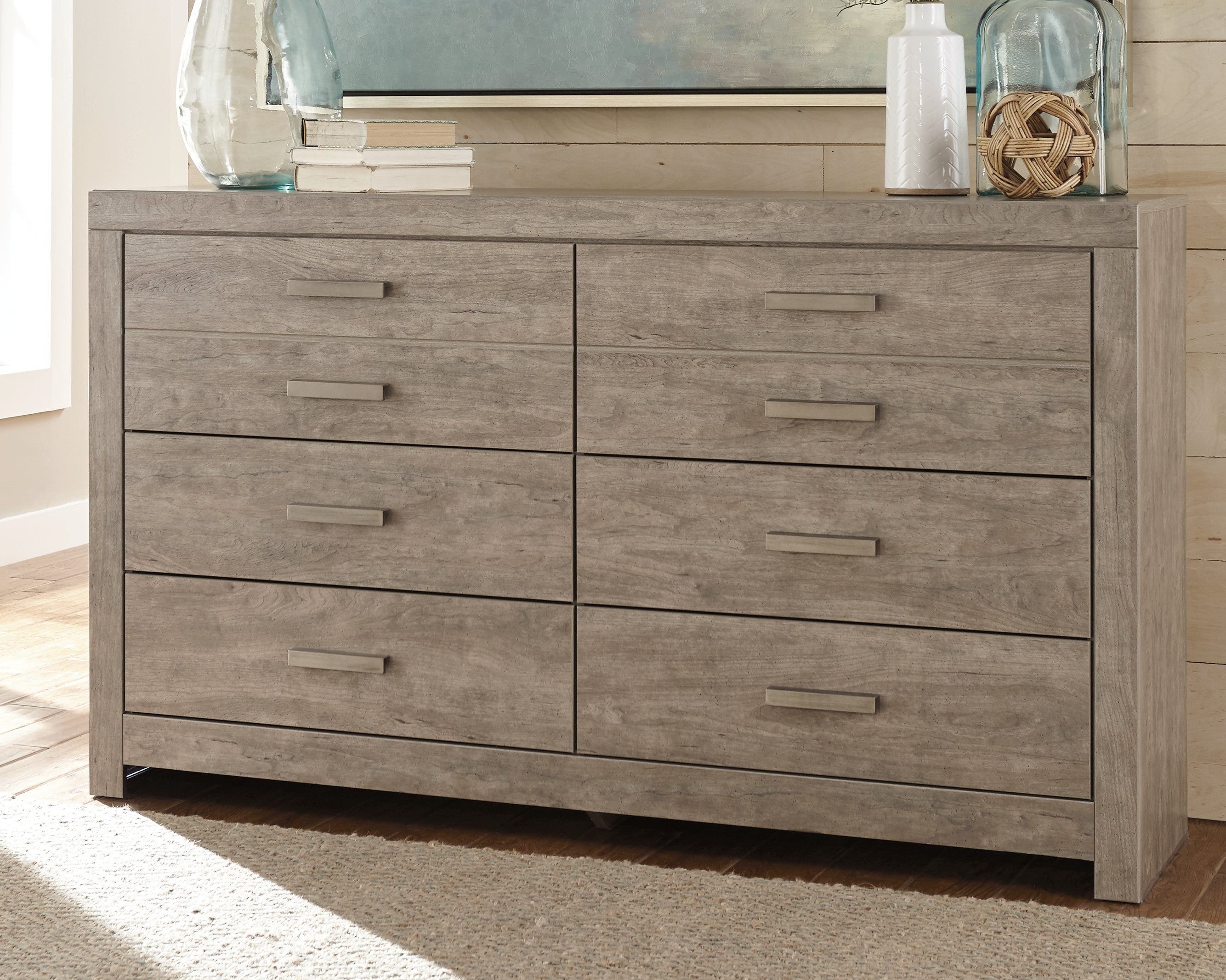 Coral Furniture - Ashley Furniture - Culverbach Bedroom - King Panel Bed / Gray - B070B10