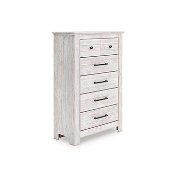 Coral Furniture - Ashley Furniture - Makidern Bedroom - Five Drawer Chest - PCB1171-46