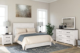Coral Furniture - Ashley Furniture - Gerridan Bedroom - Two Drawer Night Stand / White/Gray - B1190-92