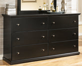 Coral Furniture - Ashley Furniture - Maribel Bedroom - Full Panel Bed / Black - B138B52