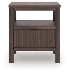 Coral Furniture - Ashley Furniture - Pamytta Bedroom - One Drawer Night Stand / Brown - PCB2614-91