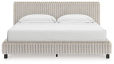 Coral Furniture - Ashley Furniture - Zuraleus Bedroom - California King Upholstered Bed / White - PCB3381B14