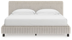 Coral Furniture - Ashley Furniture - Zuraleus Bedroom - California King Upholstered Bed / White - PCB3381B14