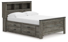 Coral Furniture - Ashley Furniture - Frandern Bedroom - Full Panel Bed with Storage / Black/Gray - B4480B24