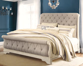Coral Furniture - Ashley Furniture - Realyn Bedroom - Queen Upholstered Storage Bed / Two-tone - B743B18