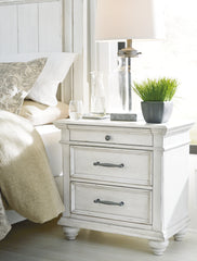 Coral Furniture - Ashley Furniture - Kanwyn Bedroom - Queen Panel Bed / Whitewash - B777B4