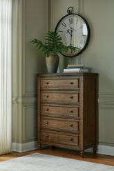Coral Furniture - Ashley Furniture - Sturlayne Bedroom - Dresser and Mirror / Brown - B787B1