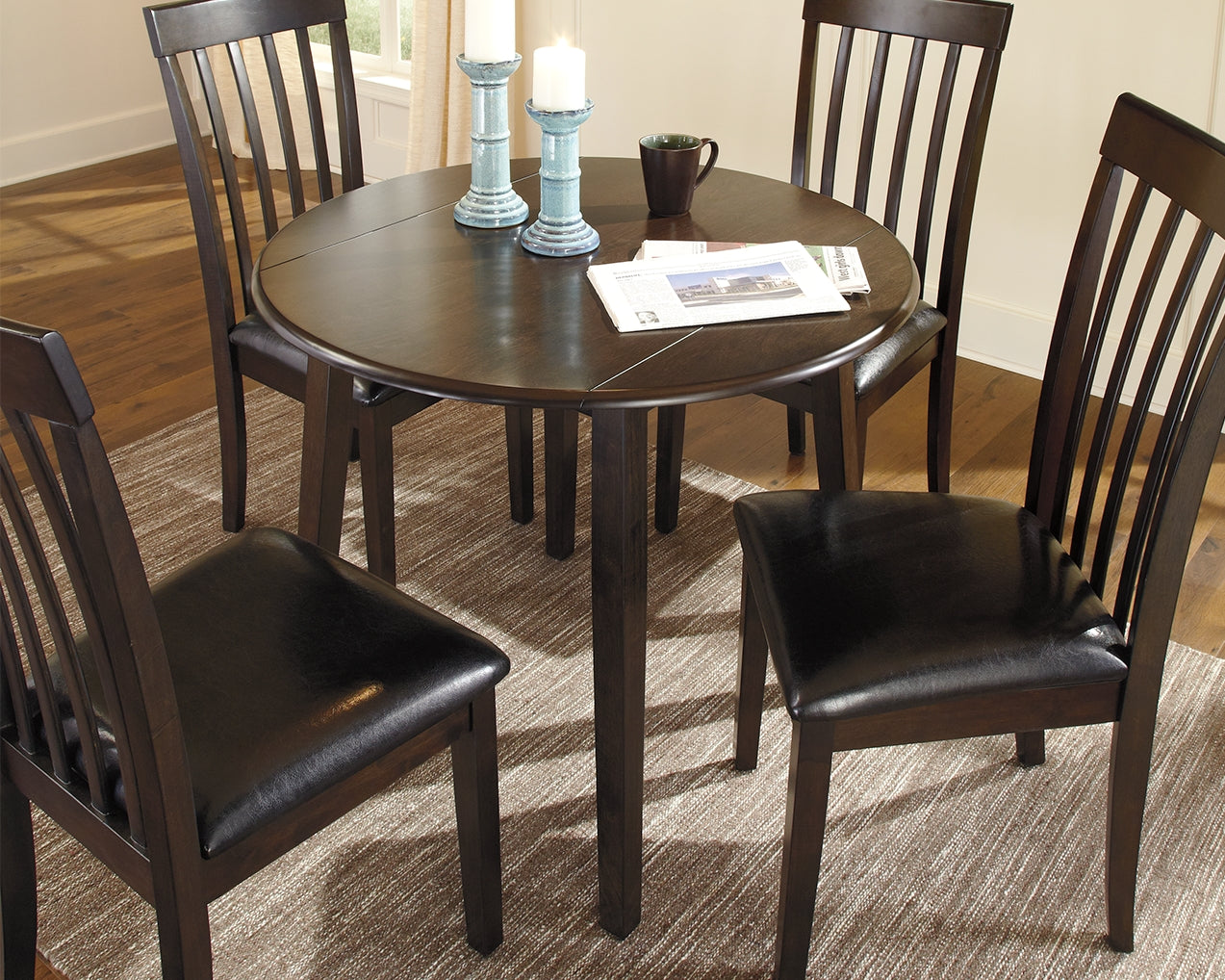 Coral Furniture - Ashley Furniture - Hammis Dining Room - Dining Chair (Set of 2) / Dark Brown - D310-01X2