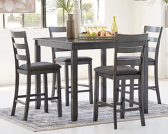 Coral Furniture - Ashley Furniture - Bridson Dining Room - RECT DRM Table Set (6/CN) / Gray - D383-325