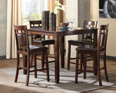 Coral Furniture - Ashley Furniture - Bennox Dining Room - Dining Room Table Set (6/CN) / Brown - D384-325