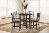 Coral Furniture - Ashley Furniture - Langwest Dining Room - Dining Room Table Set (6/CN) / Brown - D422-325