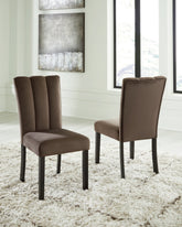 Coral Furniture - Ashley Furniture - Jeshina Dining Chair (Set of 2) - Dining Chair (Set of 2) / Mocha - PCD581-01X2