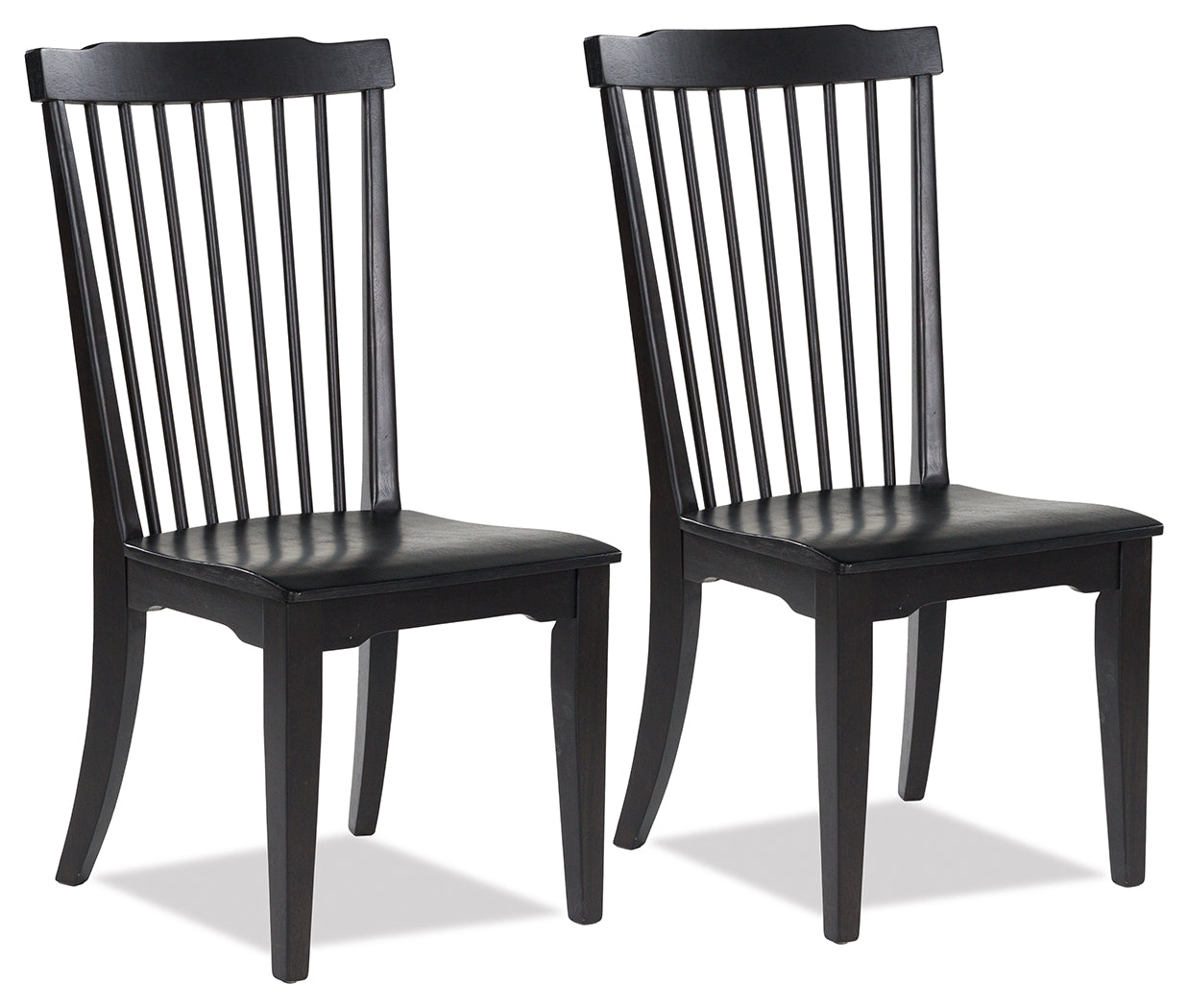 Coral Furniture - Ashley Furniture - Brenkerton Dining Chair (Set of 2) - Dining Chair (Set of 2) / Black - PCD591-01X2