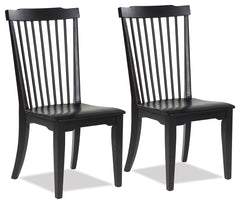 Coral Furniture - Ashley Furniture - Brenkerton Dining Chair (Set of 2) - Dining Chair (Set of 2) / Black - PCD591-01X2