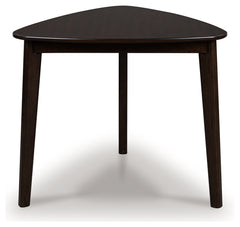 Coral Furniture - Ashley Furniture - Mallenette Dining Table - Triangle Dining Room Table / Merlot - PCD607-16