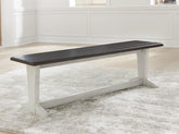 Coral Furniture - Ashley Furniture - Darborn Dining Room - Dining Table / Gray/Brown / 40"W x 78"D x 30"H - D796D3