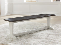 Coral Furniture - Ashley Furniture - Darborn Dining Room - Dining Table / Gray/Brown / 40"W x 78"D x 30"H - D796D3