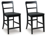 Coral Furniture - Ashley Furniture - Greddinton Counter Height Barstool (Set of 2) - Counter Height Barstool (Set of 2) / Multi - PCD824-124X2