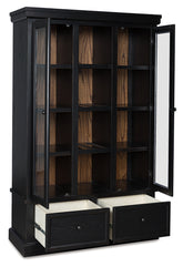 Coral Furniture - Ashley Furniture - Greddinton Curio - Curio / Black/Brown - PCD824-186