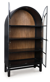 Coral Furniture - Ashley Furniture - Greddinton Display Cabinet - Display Cabinet / Brown/Black - PCD824-476