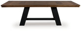Coral Furniture - Ashley Furniture - Greddinton Dining Extension Table - Dining Extension Table / Brown/Black - PCD824D11