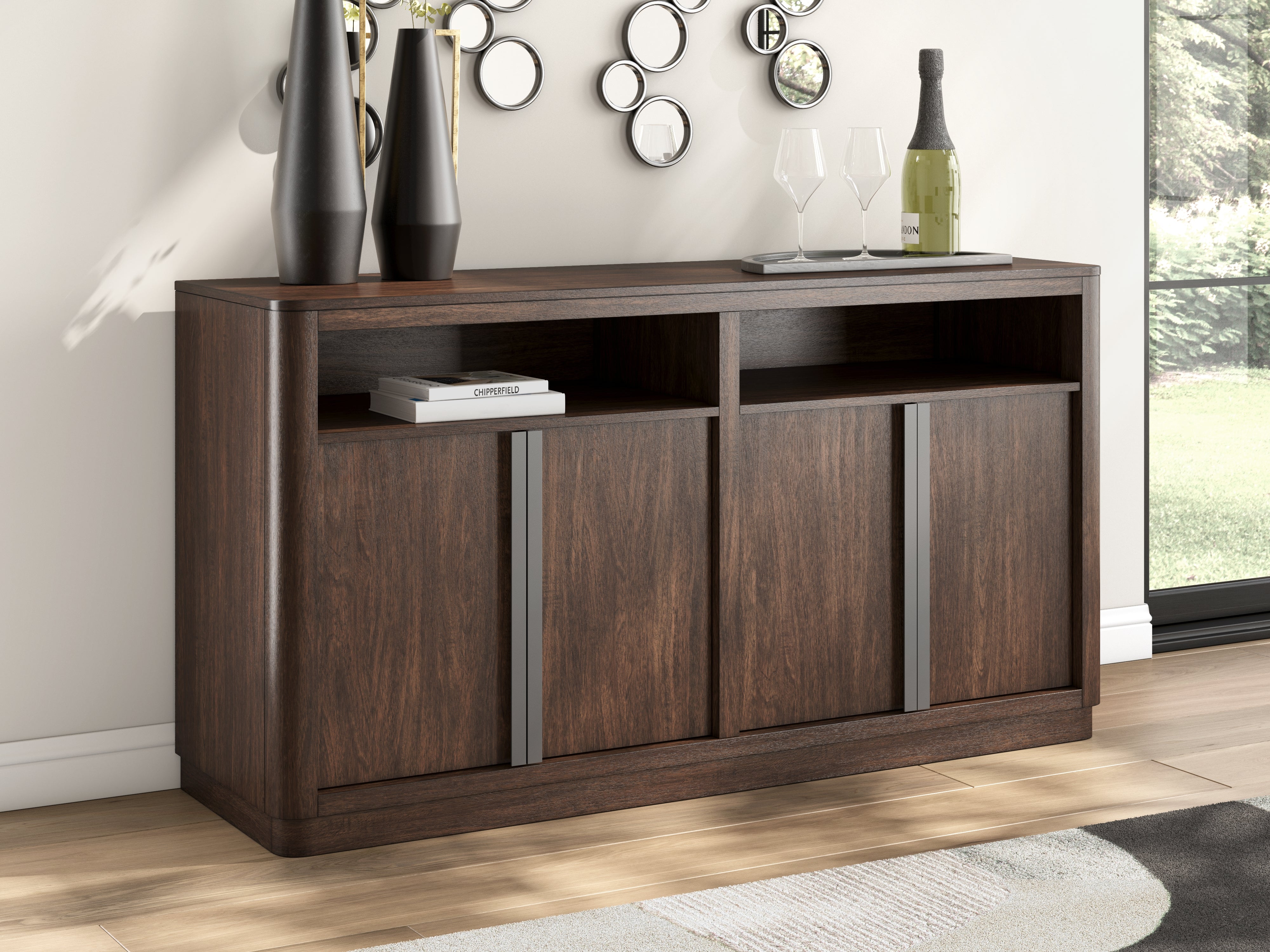 Coral Furniture - Ashley Furniture - Dilenno Dining Server - Dining Room Server / Dark Brown - PCD857-60