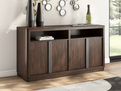 Coral Furniture - Ashley Furniture - Dilenno Dining Server - Dining Room Server / Dark Brown - PCD857-60