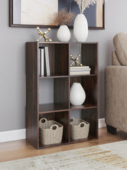 Coral Furniture - Ashley Furniture - Glosmount Six Cube Organizer - Six Cube Organizer / Cherry/Light Brown - EA1055-3X2