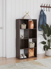 Coral Furniture - Ashley Furniture - Glosmount Eight Cube Organizer - Eight Cube Organizer / Cherry/Light Brown - EA1055-4X2