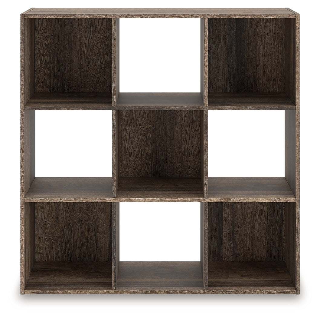 Coral Furniture - Ashley Furniture - Shallifer Nine Cube Organizer - Nine Cube Organizer / Brown - EA1104-3X3