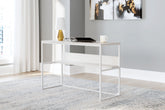 Coral Furniture - Ashley Furniture - Deznee Office Desk - Home Office Desk / White - H162-14