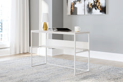 Coral Furniture - Ashley Furniture - Deznee Office Desk - Home Office Desk / White - H162-14