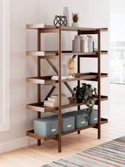 Coral Furniture - Ashley Furniture - Lyncott Bookcase - Bookcase / Brown - H615-70