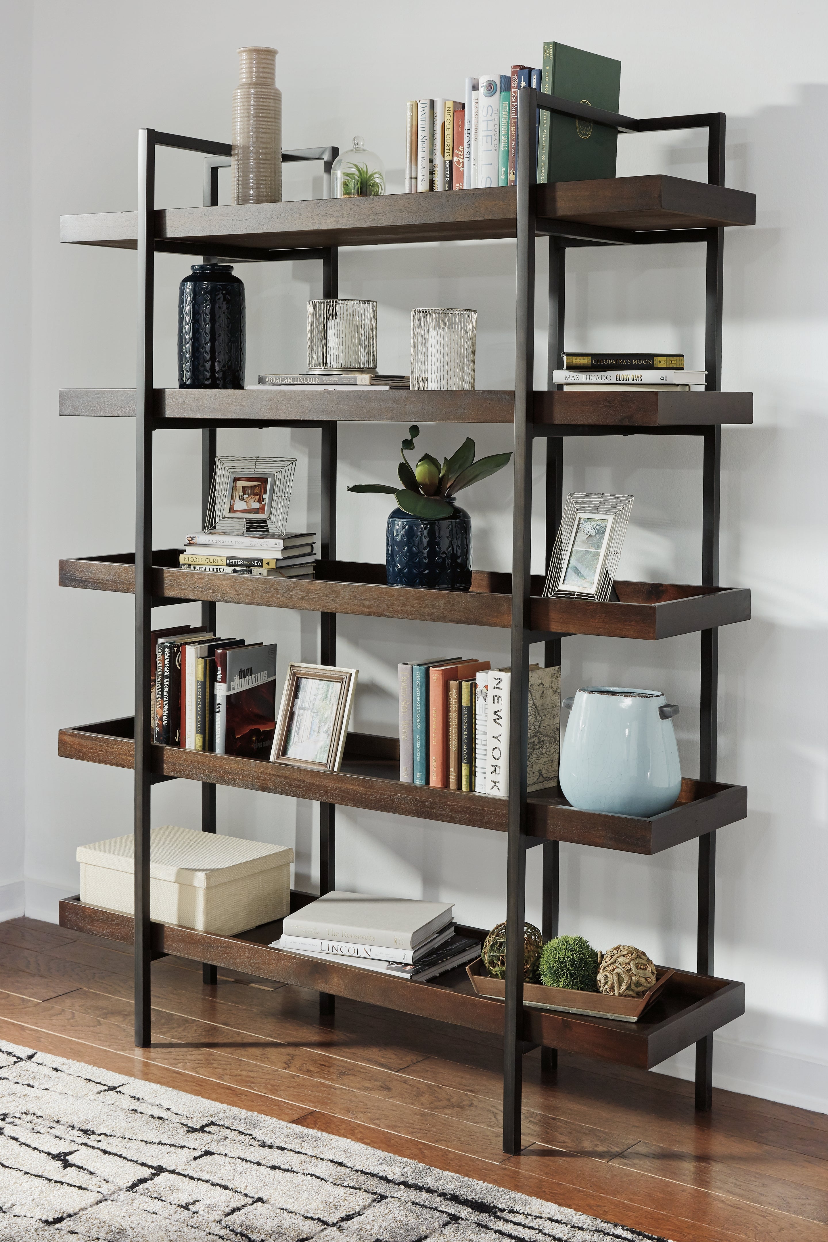 Coral Furniture - Ashley Furniture - Starmore Bookcase - Bookcase / Brown - H633-70