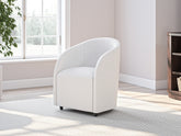 Coral Furniture - Ashley Furniture - Korestone Desk Chair - Home Office Desk Chair (1/CN) / White - H687-01A