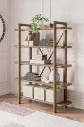 Coral Furniture - Ashley Furniture - Roanhowe Bookcase - Bookcase / Brown - H769-70