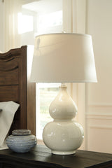 Coral Furniture - Ashley Furniture - Saffi Lighting - Table Lamp (Set of 2) / Cream - L100074X2