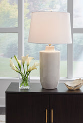 Coral Furniture - Ashley Furniture - Cylener Lighting - Table Lamp (Set of 2) / Off White - L100794X2