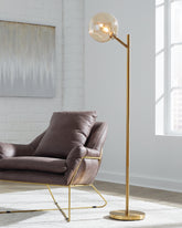 Coral Furniture - Ashley Furniture - Abanson Lighting - Metal Floor Lamp (1/CN) / Black - L734381