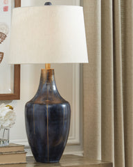 Coral Furniture - Ashley Furniture - Evania Lighting - Table Lamp (Set of 2) / Indigo - L207344X2